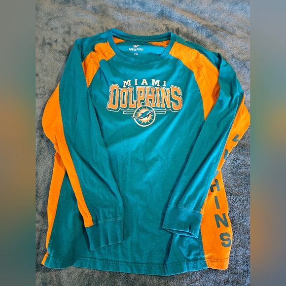 Majestic Other - Miami Dolphins Men's NFL Team Long Sleeve Shirt Size 2XL FOOTBALL